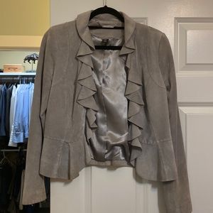 Grey suede jacket